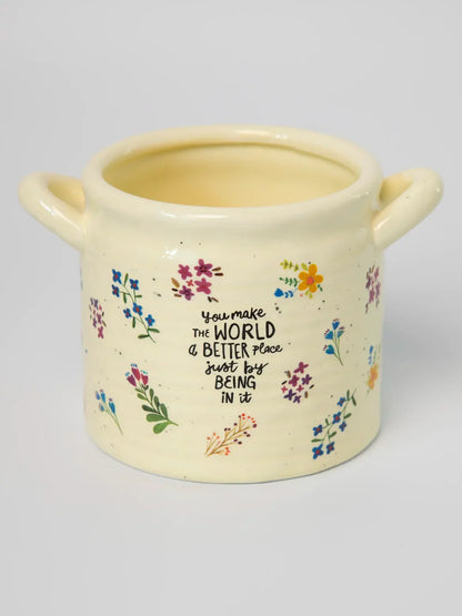 Crock Planter - You Make World