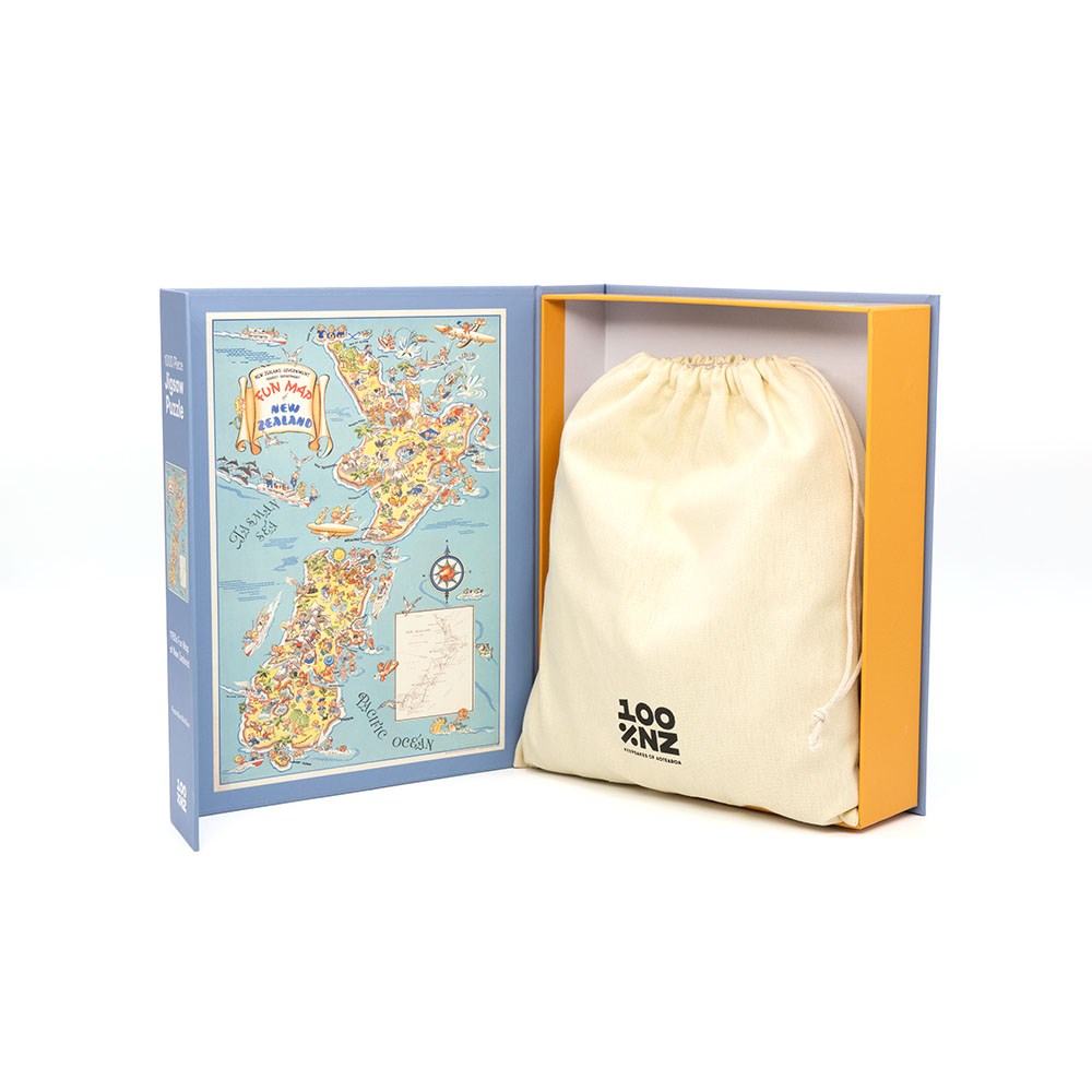 1950s Fun Map Jigsaw Puzzle