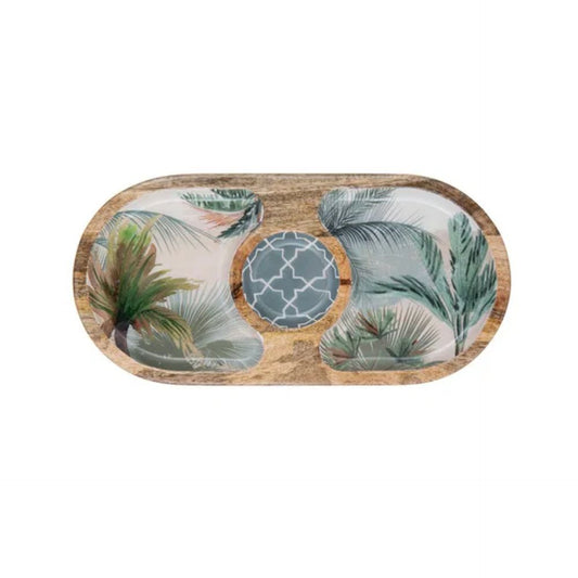Panama Mango Wood Oval Sectional Platter