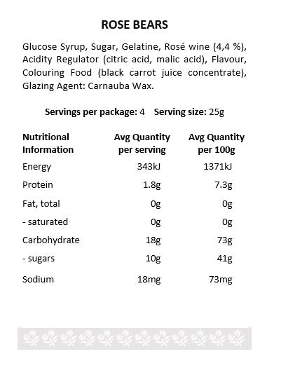 Rosé Bears (Cube) 100gm