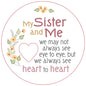 Sister and Me Piece of My Heart Magnet