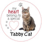 Tabby Cat Piece of My Heart Magnet