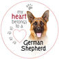 German Shepherd Piece of My Heart Magnet