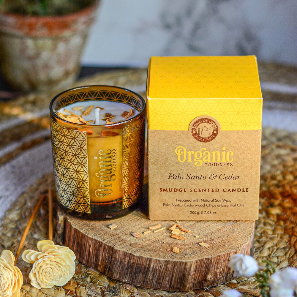 Candle Palo Santo & Cedar Organic Goodness