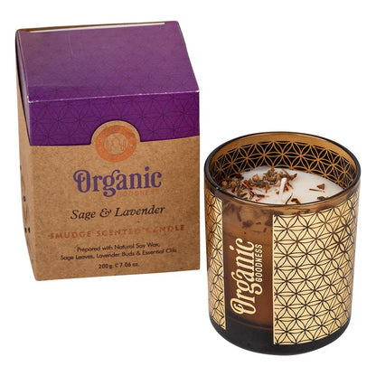 Candle Sage & Lavender 200gm Organic Goodness