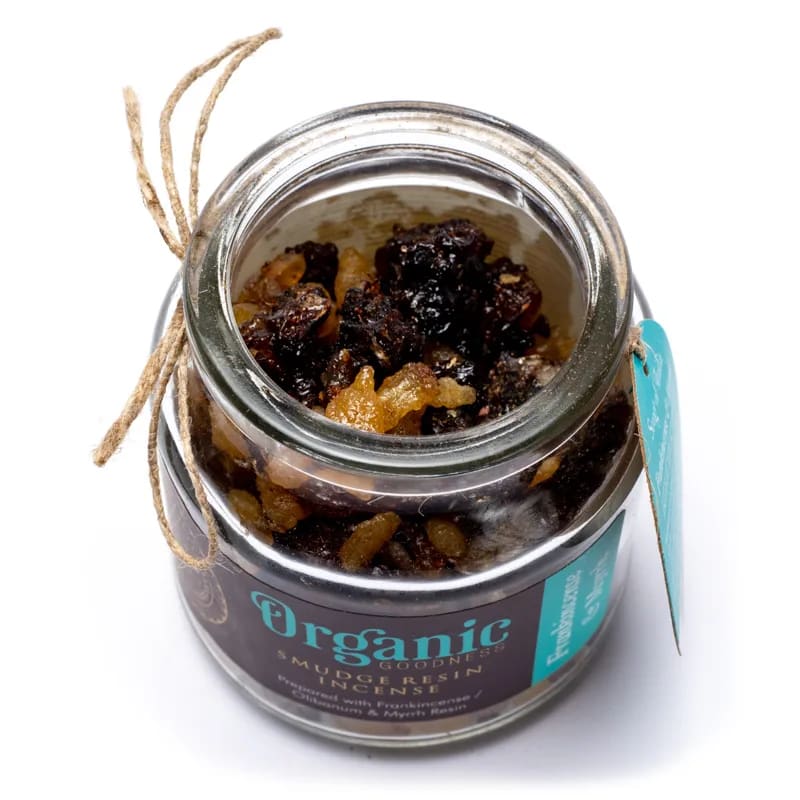 Smudge Resin Frankincense & Myrrh Organic Goodness