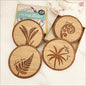 Coasters Set Bamboo+ Rimu: NZ Native Trees