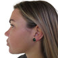 Round Greenstone Stud