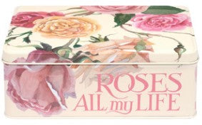 Rose & Words - Deep Rectangle Bakery Tin