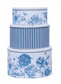 Sanderson Etchings & Roses Round Cake Tin Set of 3