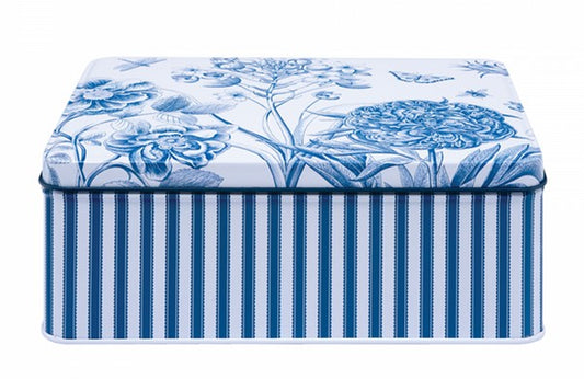 Sanderson Etchings & Roses Deep Rectangle Bakery Tin