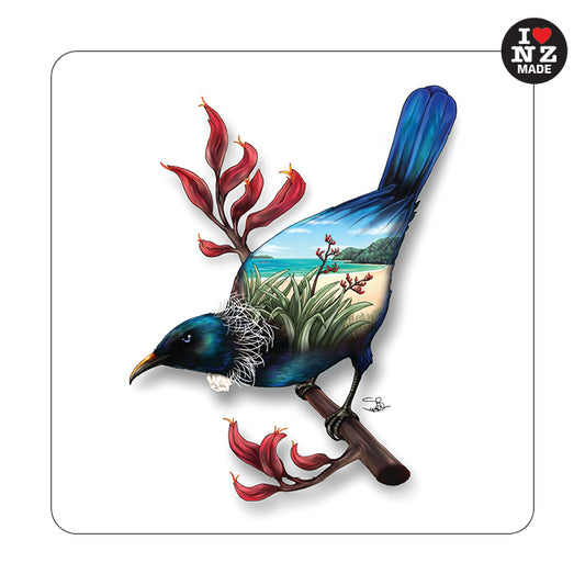 Sophie Blokker Individual Acrylic Coaster with Tui