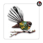 Sophie Blokker Individual Acrylic Coaster with Fantail