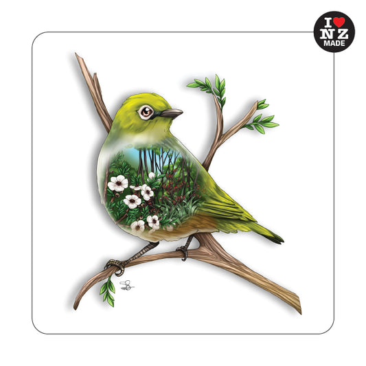Sophie Blokker Individual Acrylic Coaster with Waxeye