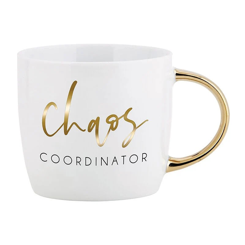 Gold Handle Mug - Chaos Co-Ordinator