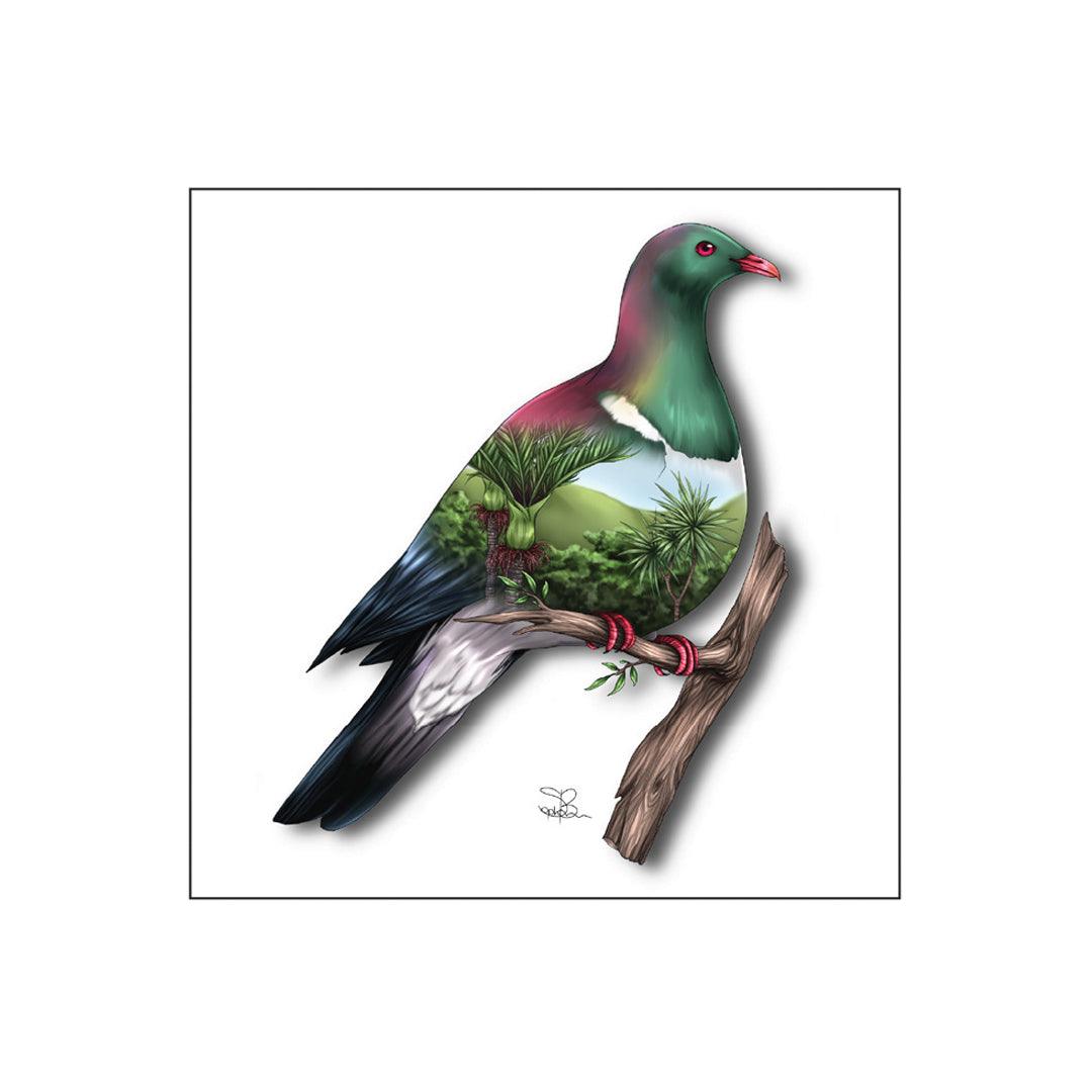 Sophie Blokker Ceramic Wall hanging - Wood Pigeon