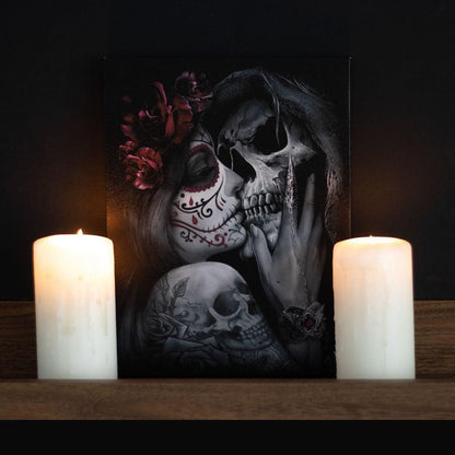 Dead Kiss Canvas Plaque by Spiral Direct