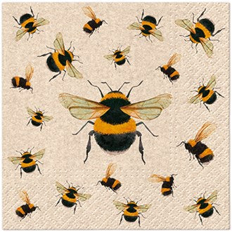 We Care Dancing Bees Napkins