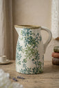 Green Floral Jug