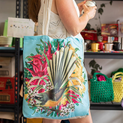 Botanical Fantail Shopping Bag