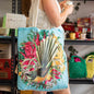 Botanical Fantail Shopping Bag