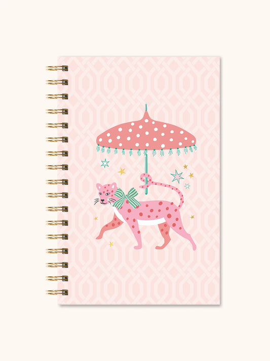 Leopard on Parade Medium Spiral Notebook