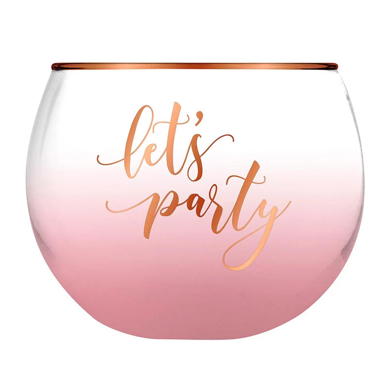 Roly Poly Glass-Let's Party