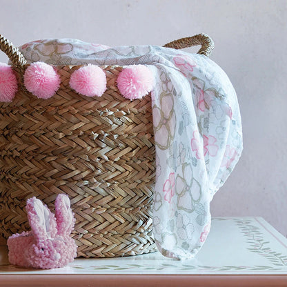 Playful Posies Swaddle Blanket
