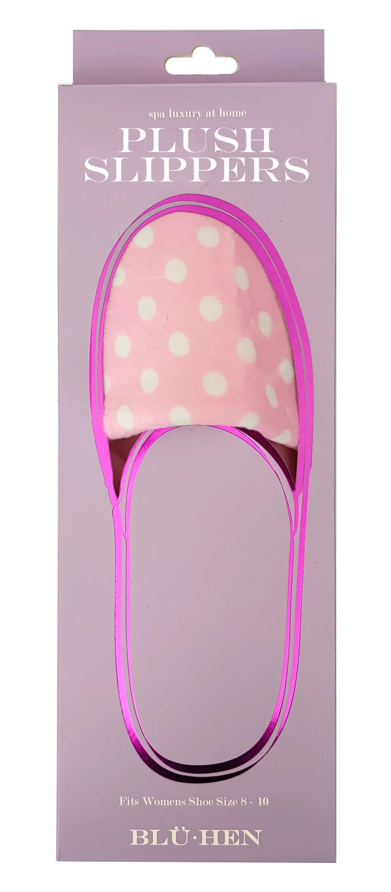 Pink Polka Dot Slippers