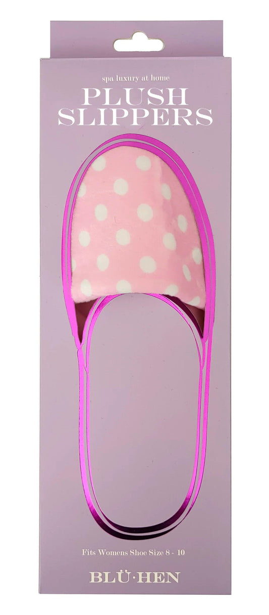 Pink Polka Dot Slippers