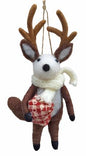 Felt Xmas Deer With Gift