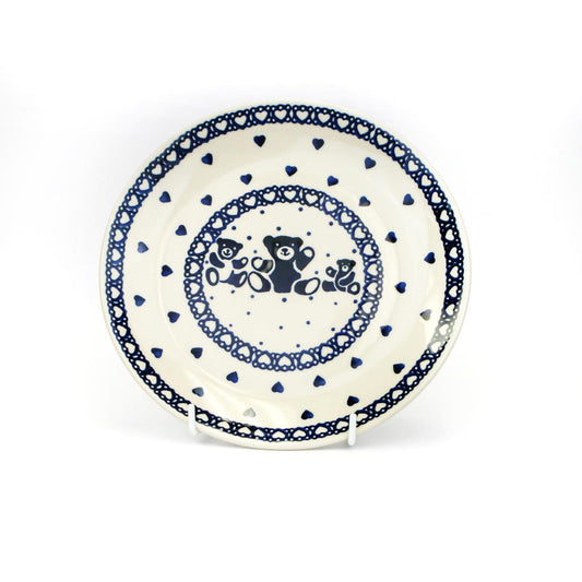 Childrens Plate Bear Blue