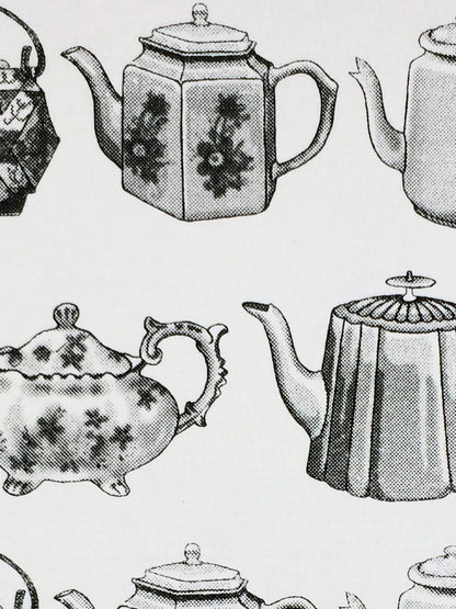 Cream Linen Tea Pot Tea Towel