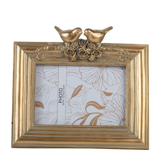 Gold Bird Photo Frame