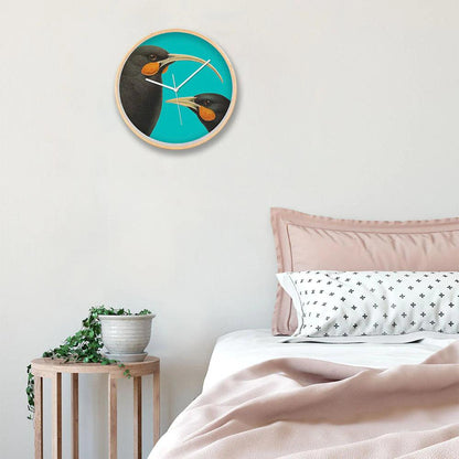 Bright Huia Wooden Frame Clock