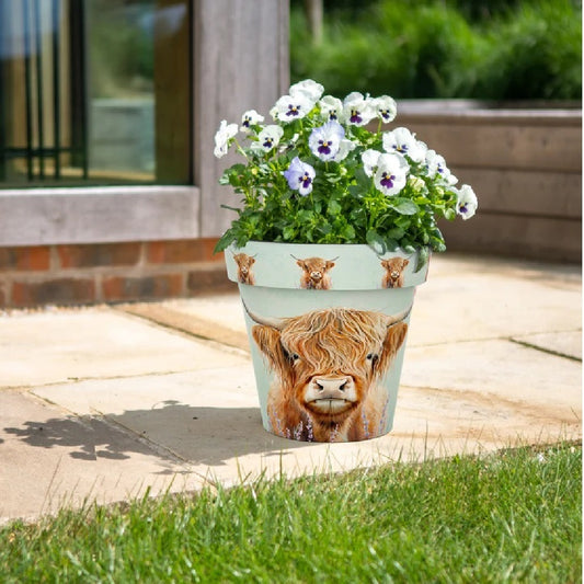 Planter Pot Highland Cow