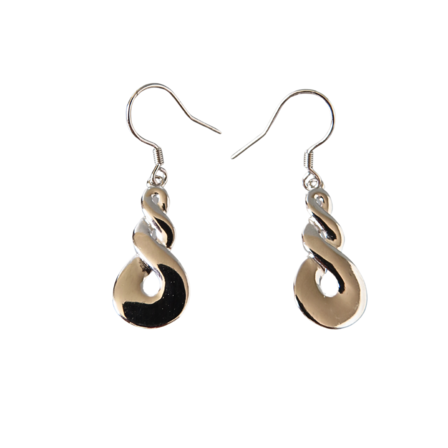 Double Twist Drop Earrings
