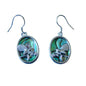 Fantail Sterling Silver with NZ Paua Earrings