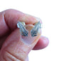Silver Fern Stud Earrings