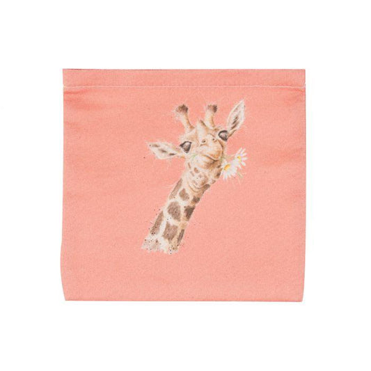 'Flowers' Giraffe Foldable Shopper Bag