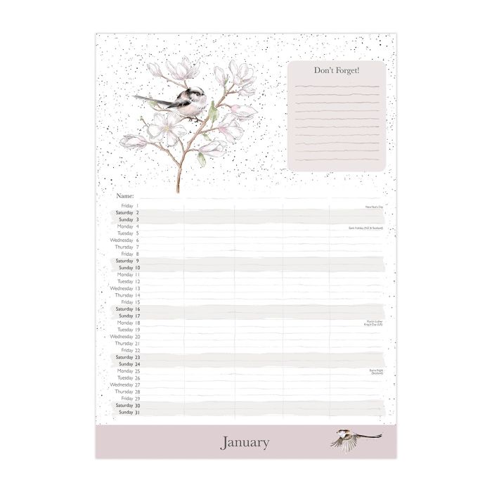 'The Country Set' Family Calendar 2027