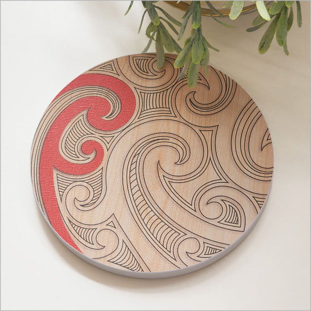 Ta Moko Series-Frond Printed Circles