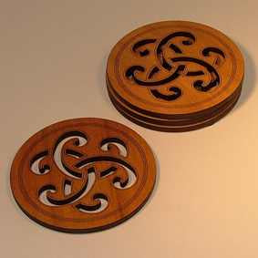 Koru Rose Coasters