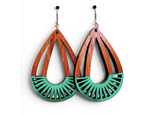 Green Deco Earrings