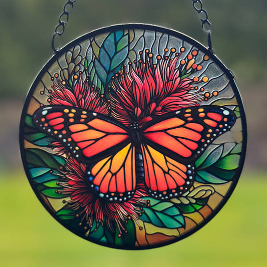 Butterfly-Stained Glass Hanger