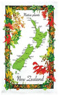 Native Plants Tea Towel