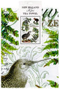 White Vintage Kiwi Tea Towel