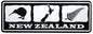Black & White New Zealand Icons Magnet