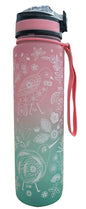 Retro Birds Ombre Water Bottle