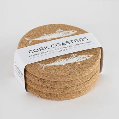 Cork Coasters - Mackerel
